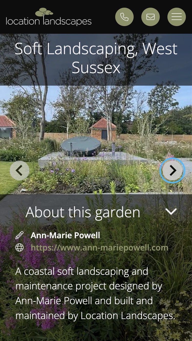 Responsive Drupal website for Location Landscapes